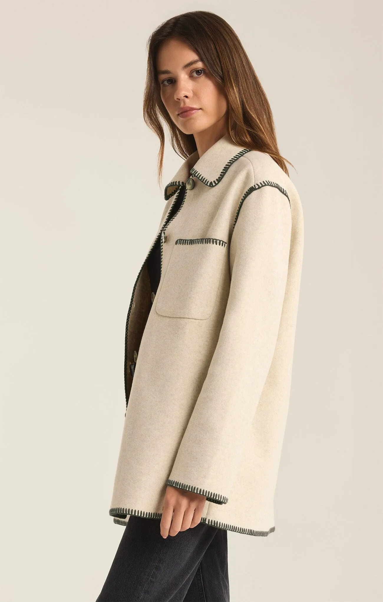 OLIVIA WHIPSTITCH JACKET