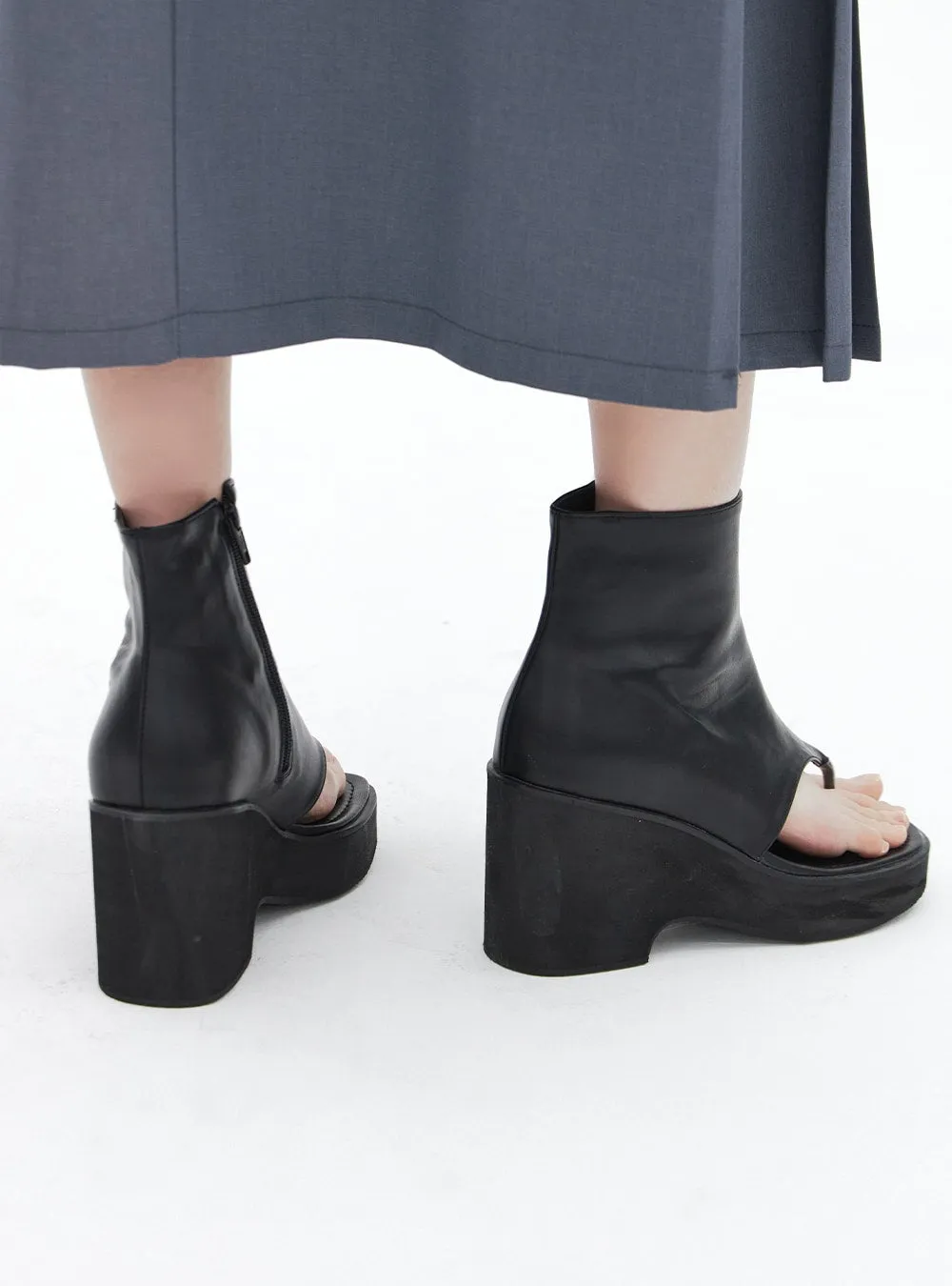 Open Toe Ankle Boots BA318