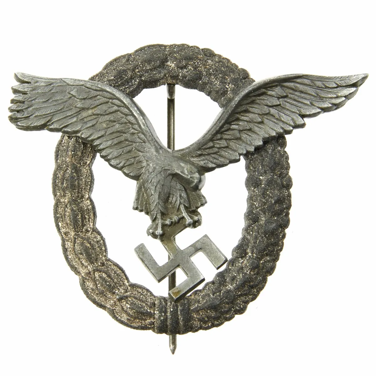 Original German WWII Luftwaffe Pilot Badge in Case - Flugzeugführerabzeichen