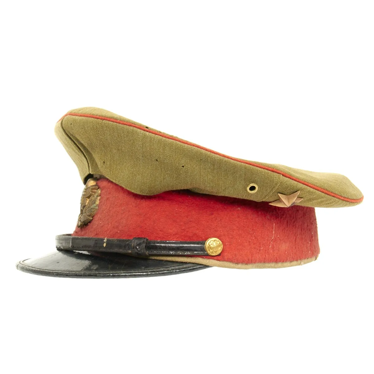 Original Japanese WWII Imperial Guard Officer Visor Cap