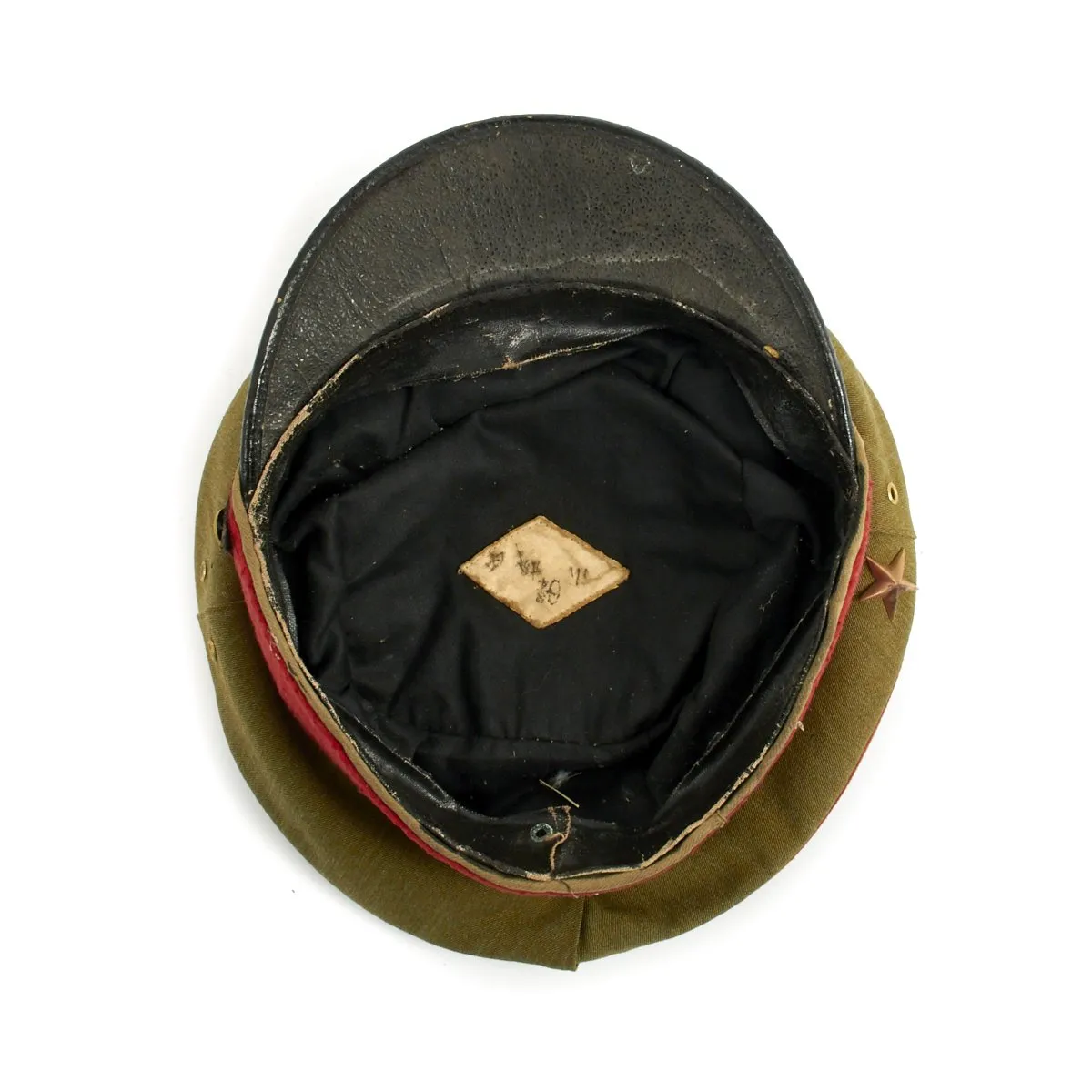 Original Japanese WWII Imperial Guard Officer Visor Cap