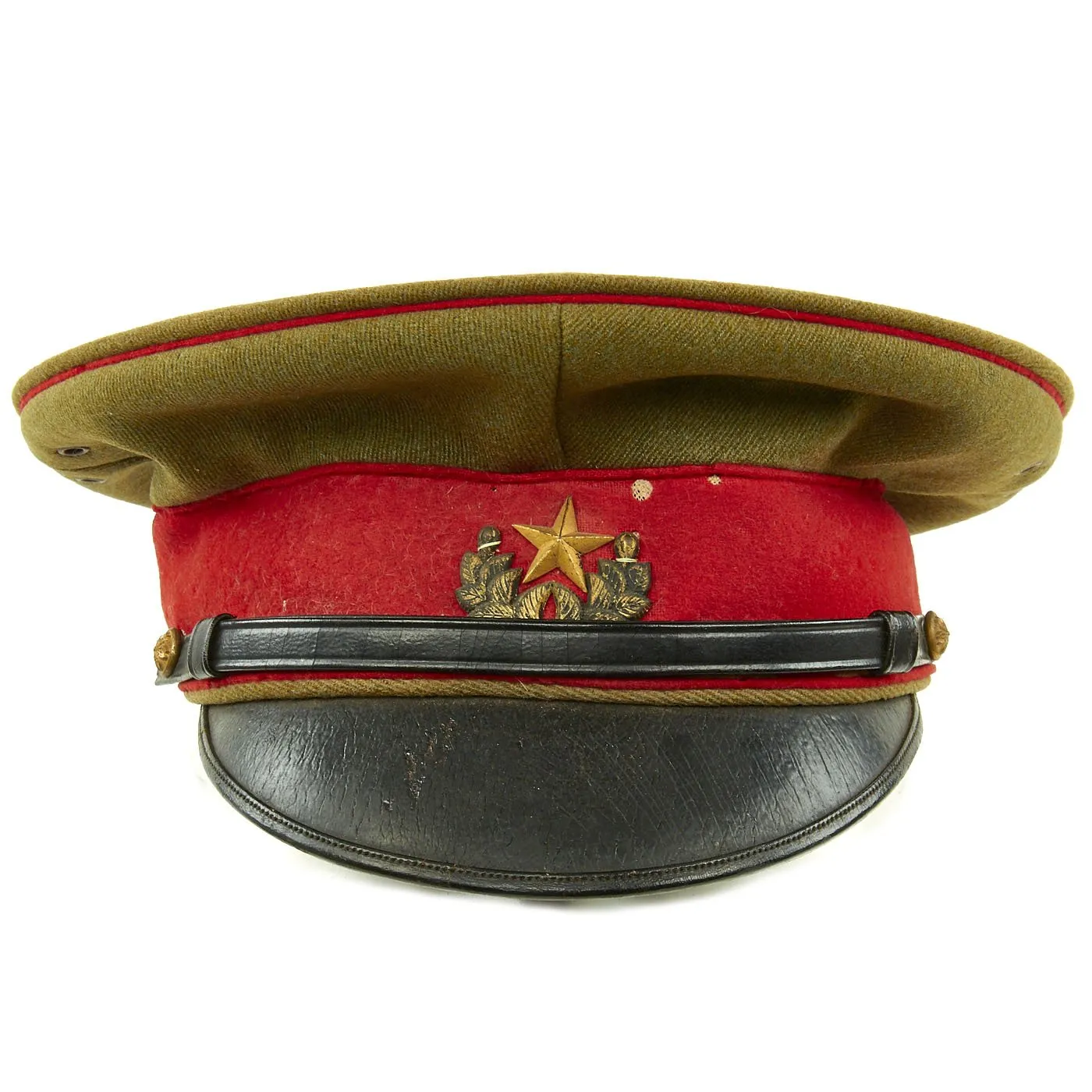 Original Japanese WWII Type 45 Imperial Guard Army Officers Visor Cap