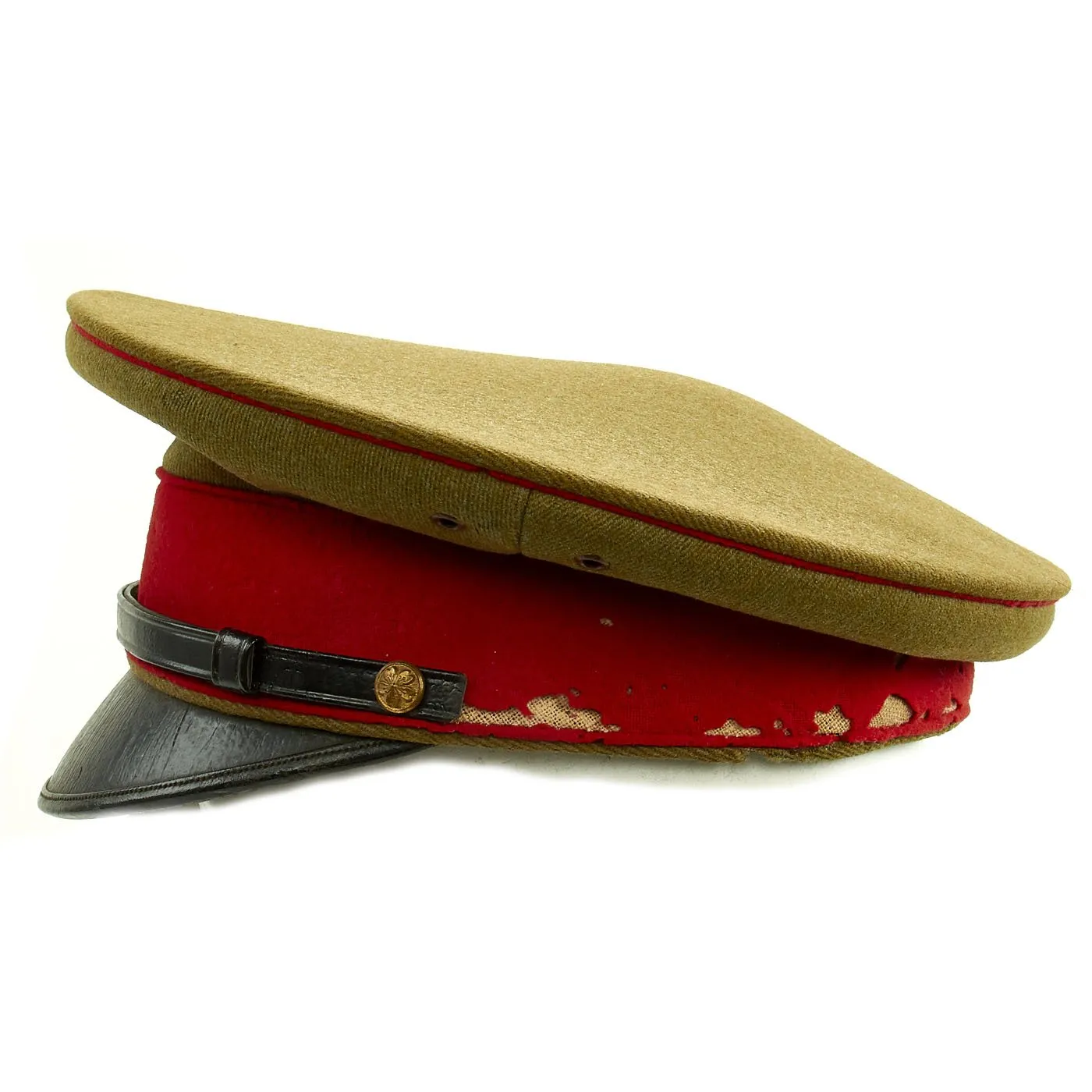 Original Japanese WWII Type 45 Imperial Guard Army Officers Visor Cap