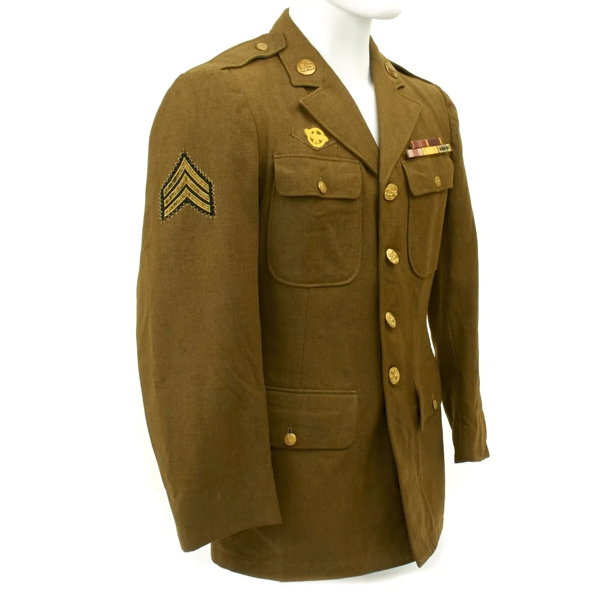 Original U.S. WWII Named Tank Battalion Class A Uniform Jacket