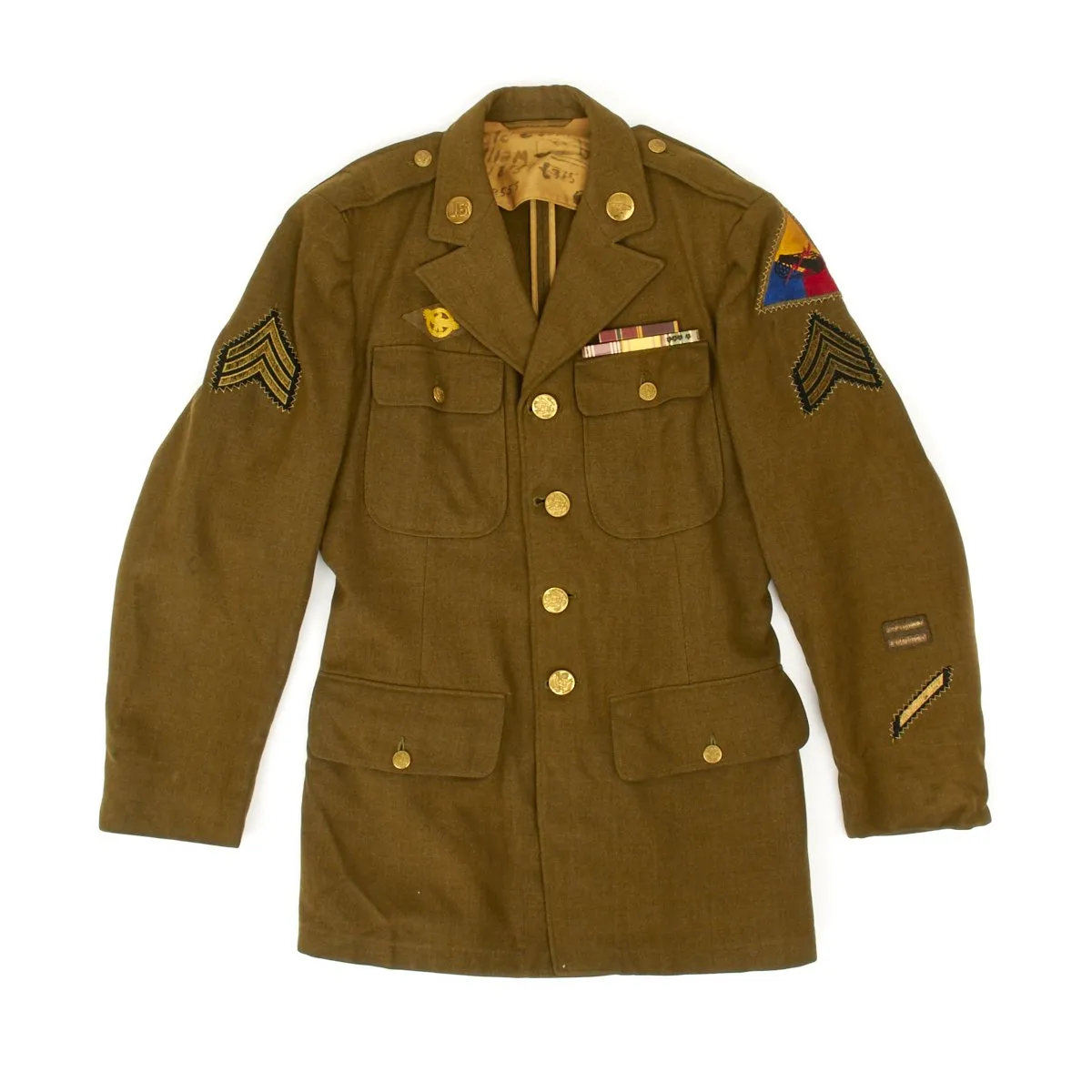 Original U.S. WWII Named Tank Battalion Class A Uniform Jacket