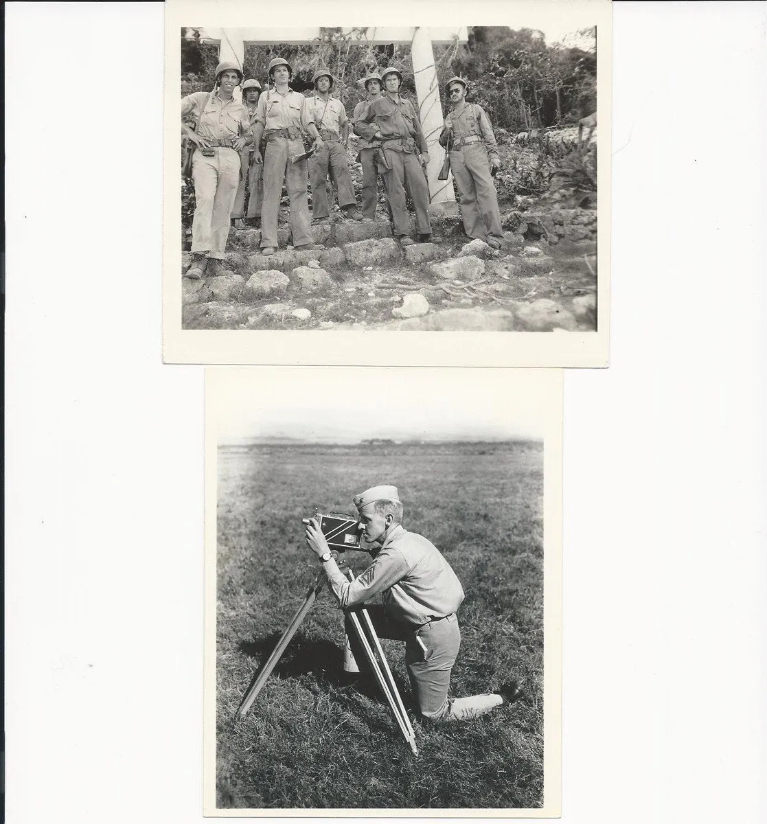 Original U.S. WWII USMC Battle of Iwo Jima Combat Photographer Grouping