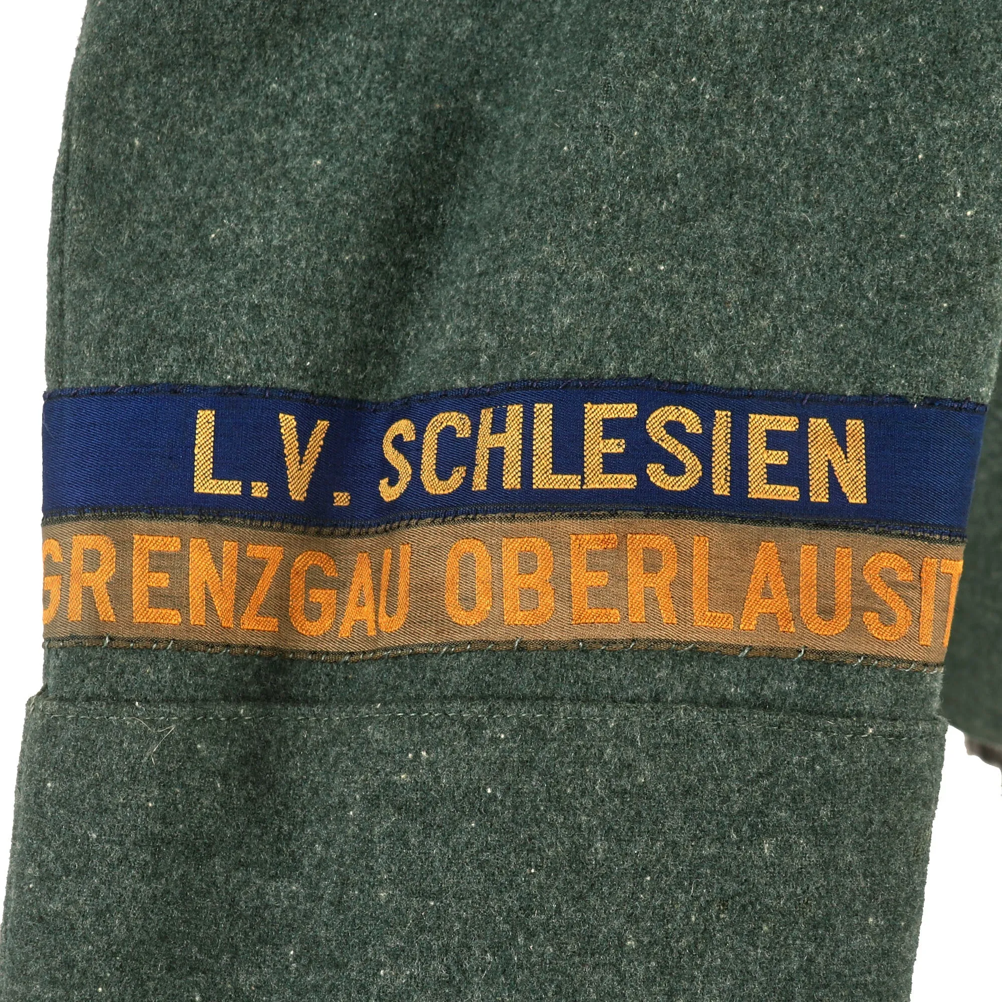 Original Weimar German L.V. Schlesien District Der Stahlhelmbund Uniform Tunic with Wehrsport Collar Devices & Cuff Titles - Gruppe Gilbweft