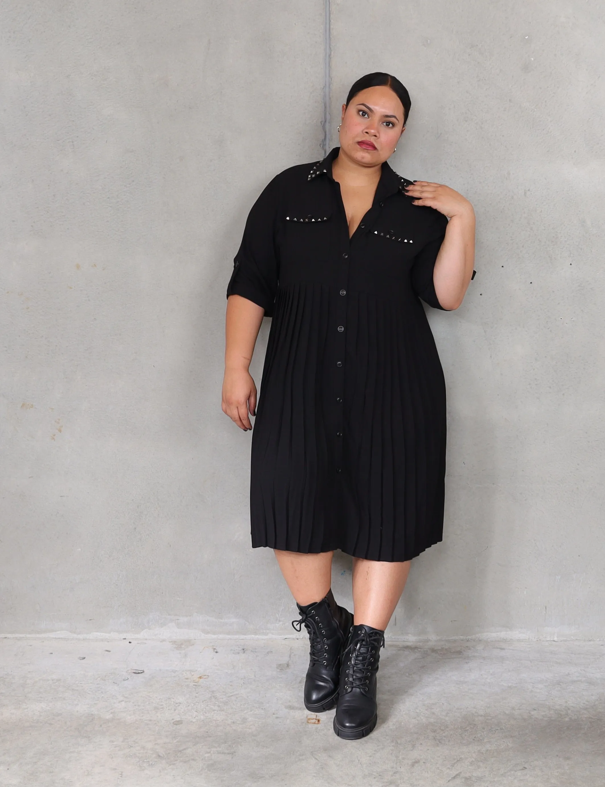 Penny Lane Dress - Black Studs