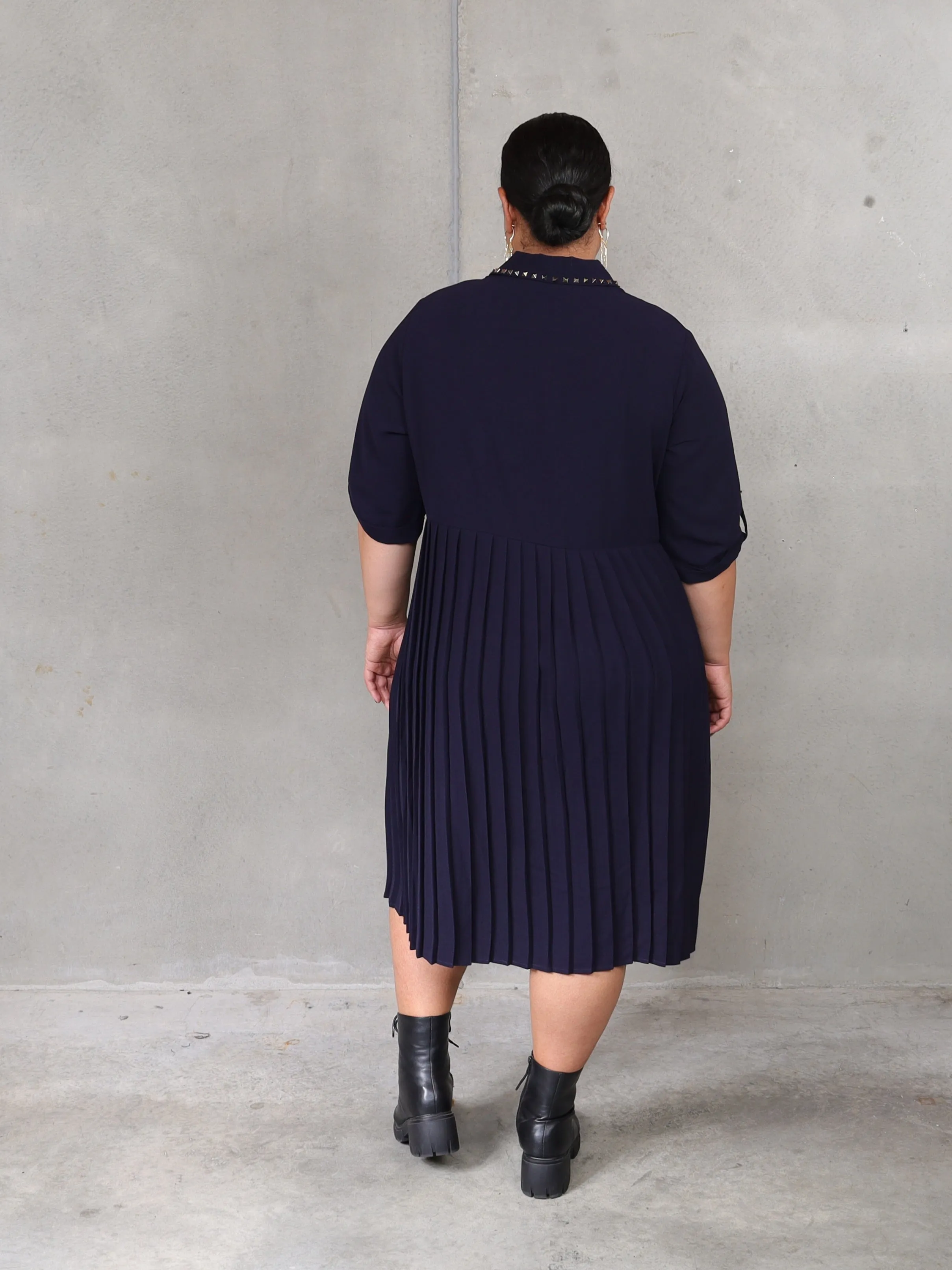 Penny Lane Dress - Navy Studs