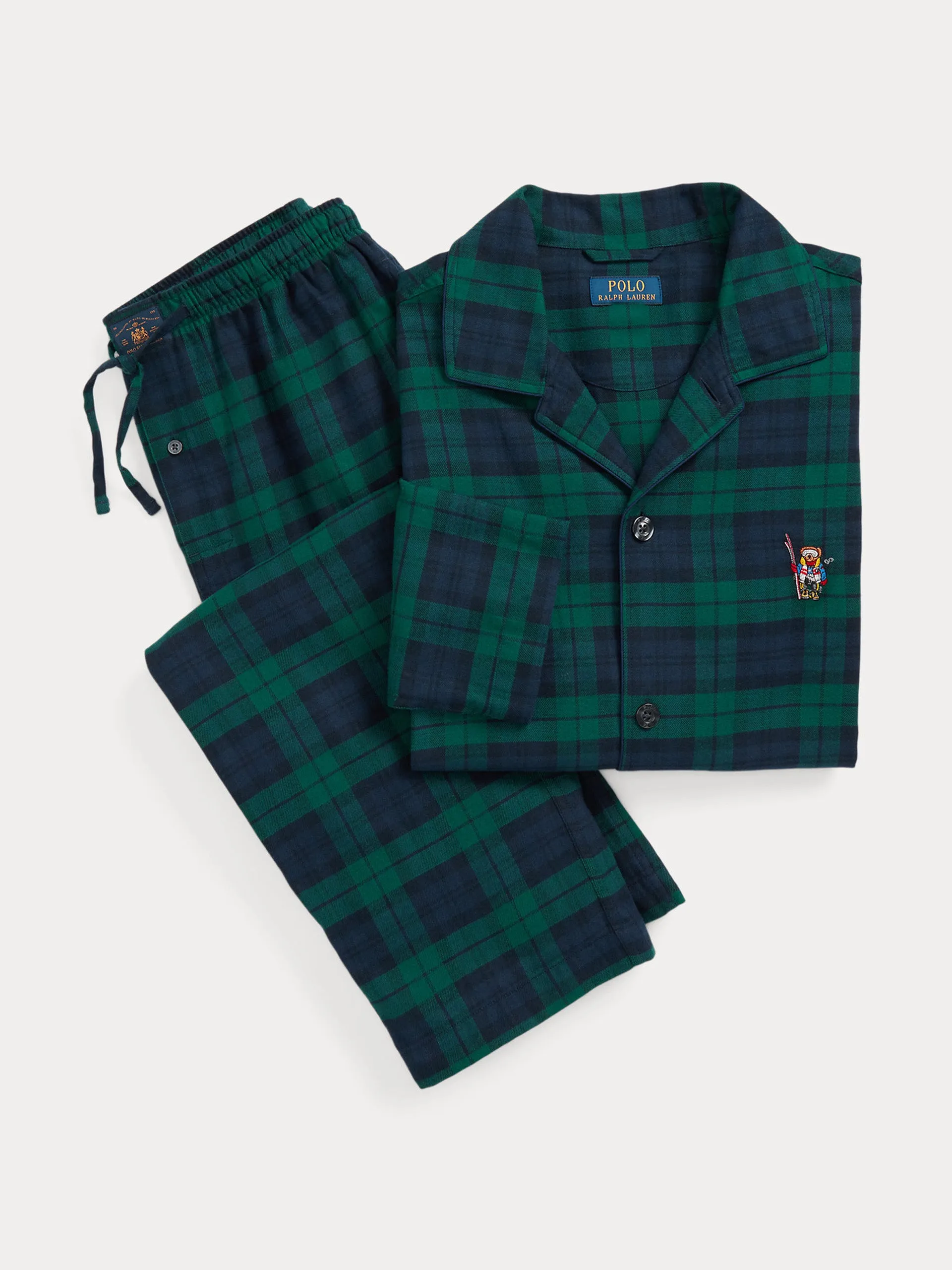 Plaid flannel pyjamas