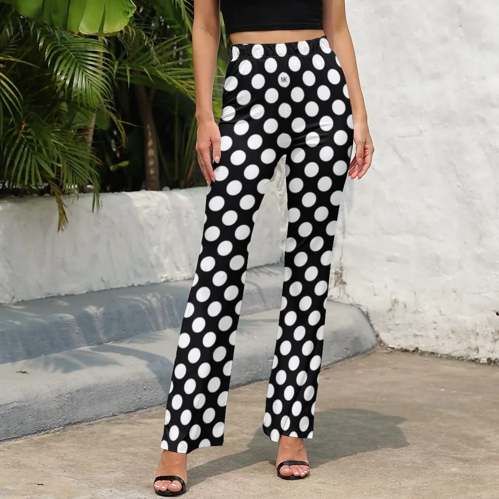 Polka dot Women's Flare Pants bell-bottoms