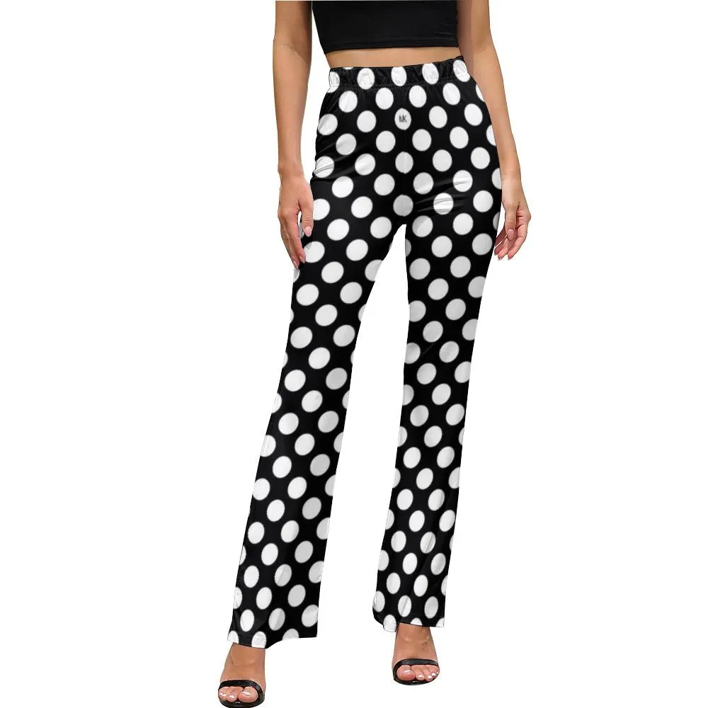 Polka dot Women's Flare Pants bell-bottoms