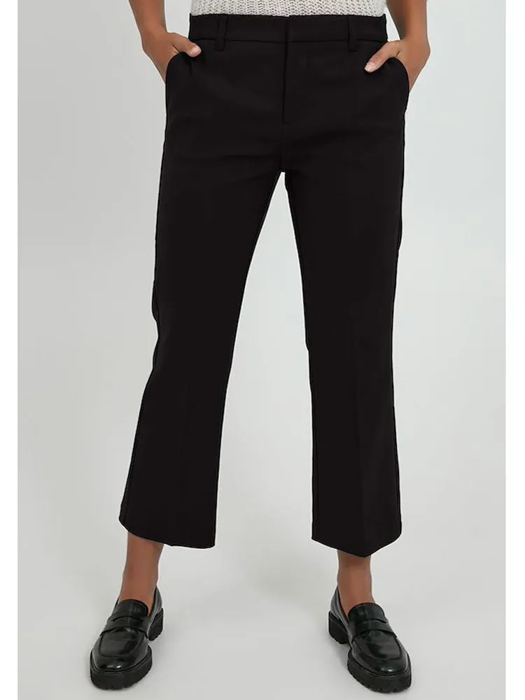 Pulz PzBindy High Waist Flared Pants Black