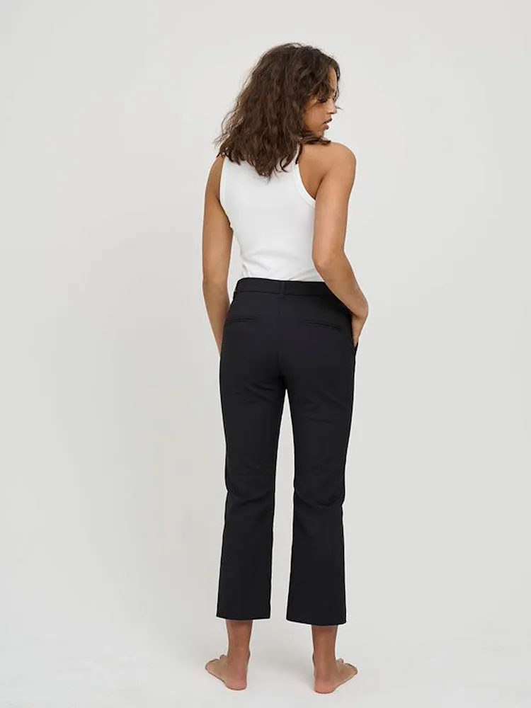 Pulz PzBindy High Waist Flared Pants Black