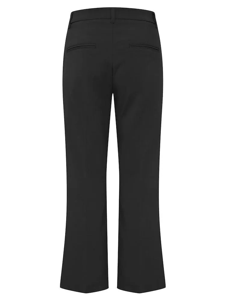 Pulz PzBindy High Waist Flared Pants Black