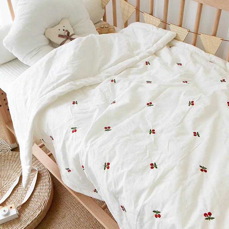 Pure Cotton Embroidered Baby Quilt