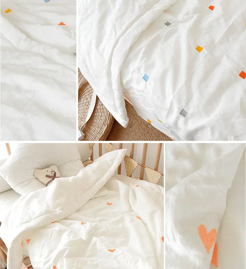 Pure Cotton Embroidered Baby Quilt