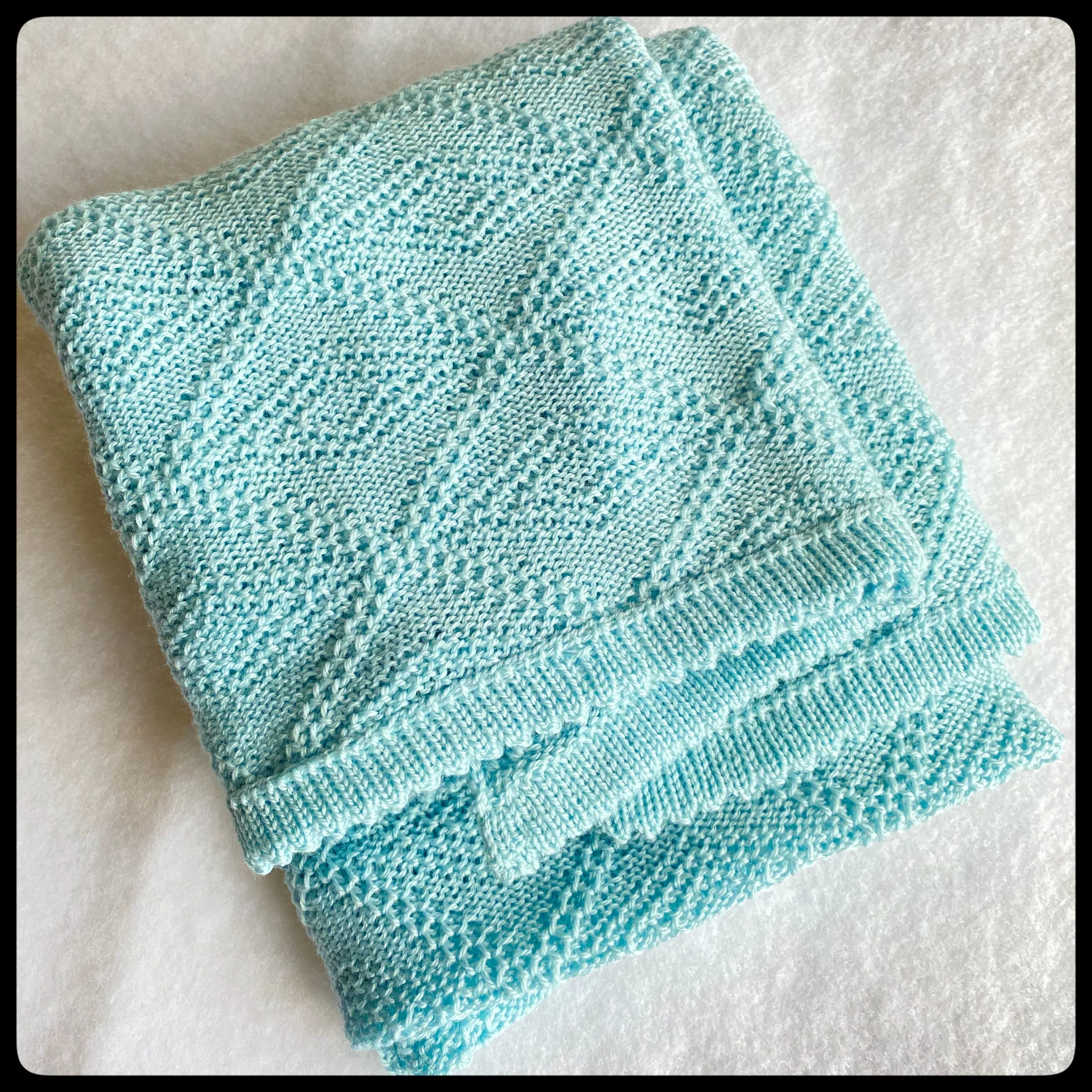 "Diamonds Are Forever" Reversible Merino Cot Blanket