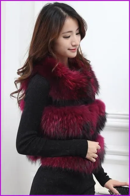 Raccoon Fur Gilet 50CM DO260