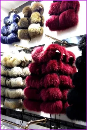 Raccoon Fur Gilet 50CM DO260