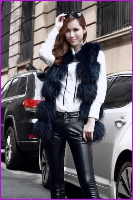 Raccoon Fur Gilet 50CM DO260