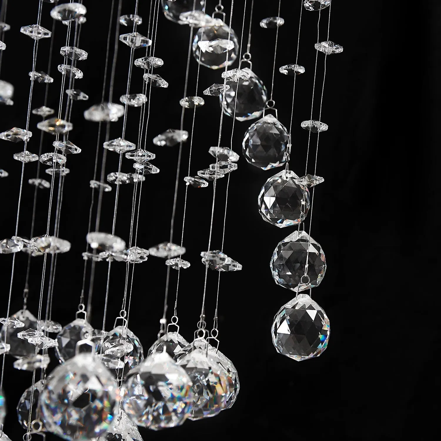 Raindrop Crystal Chandelier Ball Shape