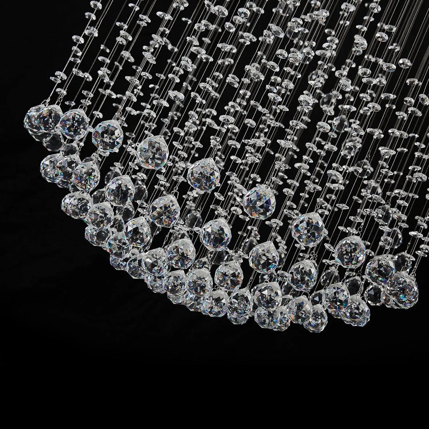 Raindrop Crystal Chandelier Ball Shape