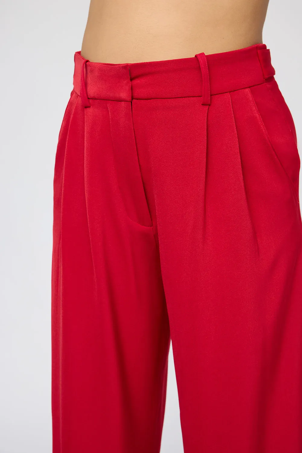 Red Claret Adjustable Korean Pants