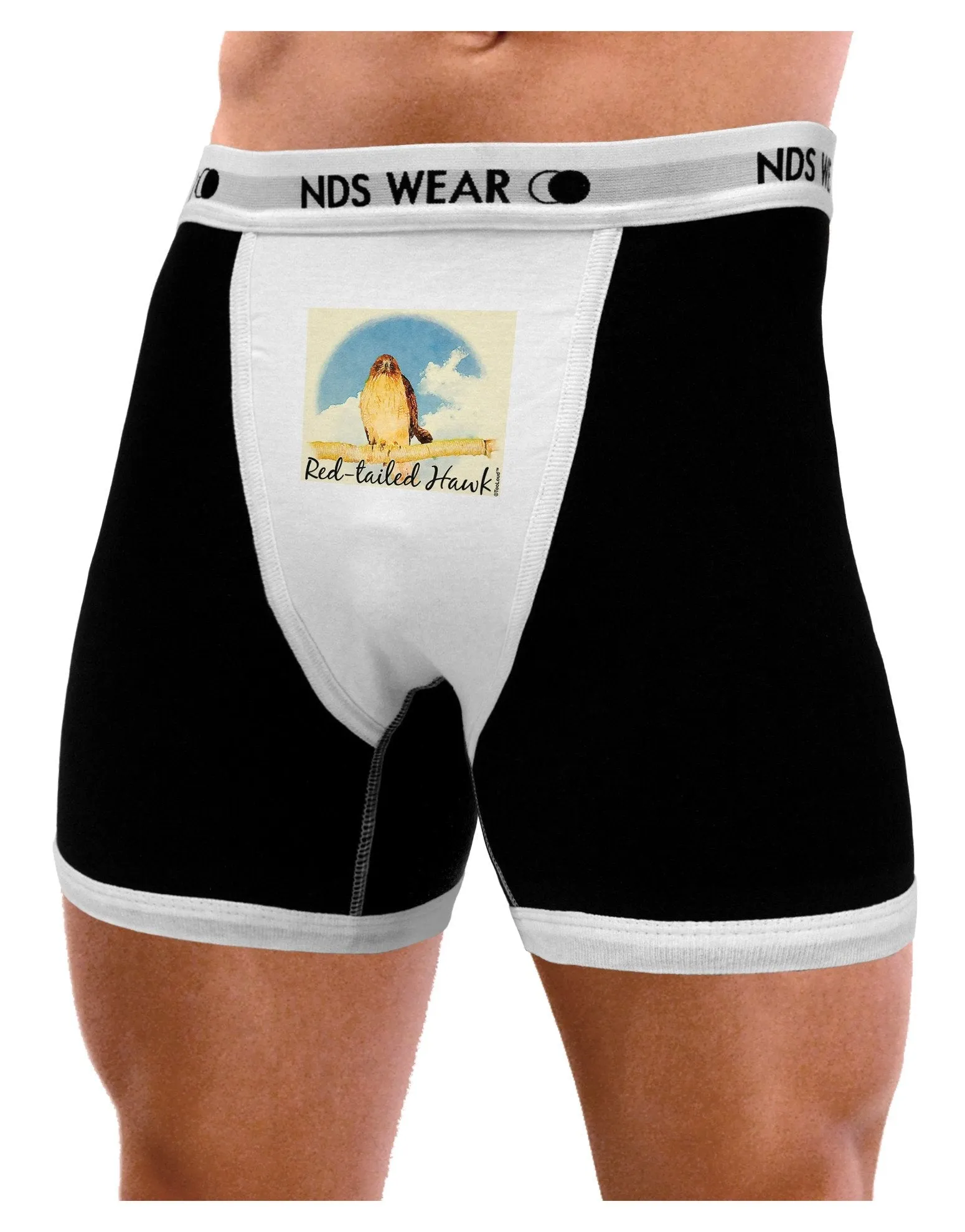 Red-tailed Hawk Text Mens Boxer Brief Underwear