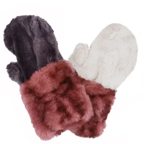 Royal Opulence Mittens - Royal Opulence Cuff with Cuddly Fur (Merlot - Limited Availability)