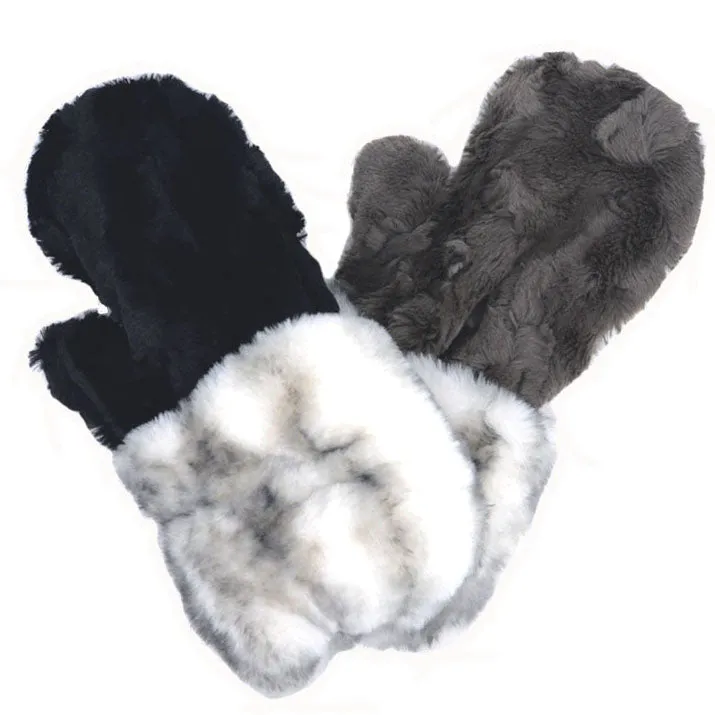 Royal Opulence Mittens - Royal Opulence Cuff with Cuddly Fur (Merlot - Limited Availability)