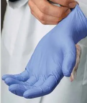 Safety Zone® Disposable 3.7 Mil Rolled Cuff Powder-Free Nitrile Gloves (S - 2X Sizes Available) - Case of 1000