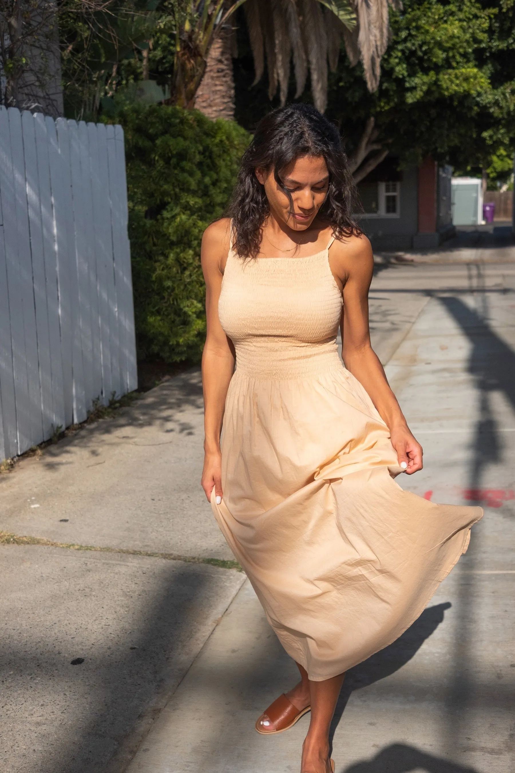 Sand Nolie Midi Dress