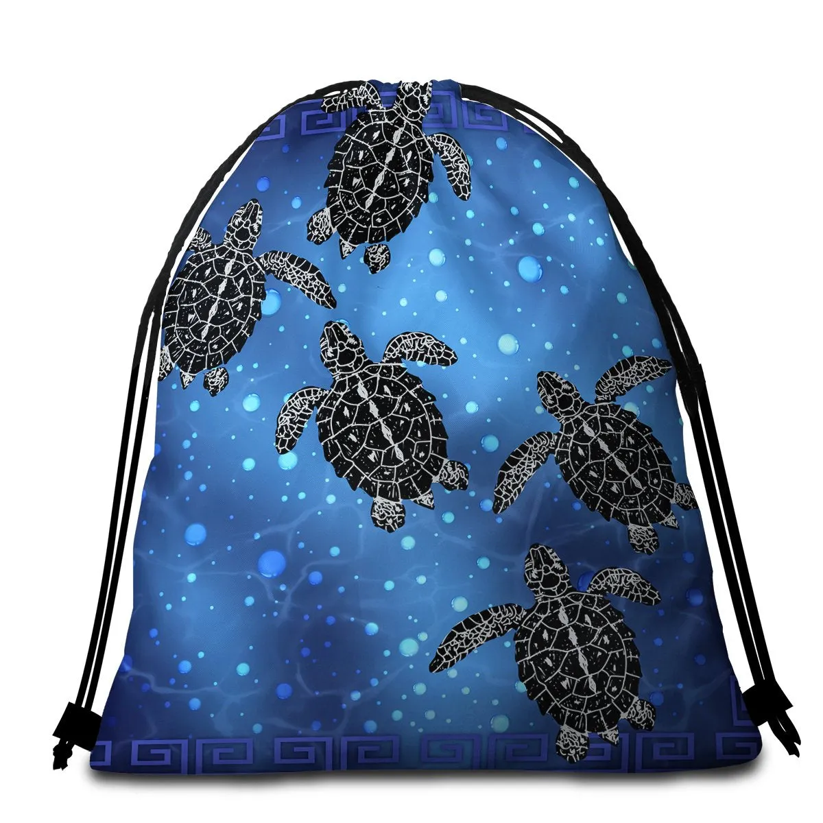 Sea Turtle Voyage Towel   Backpack