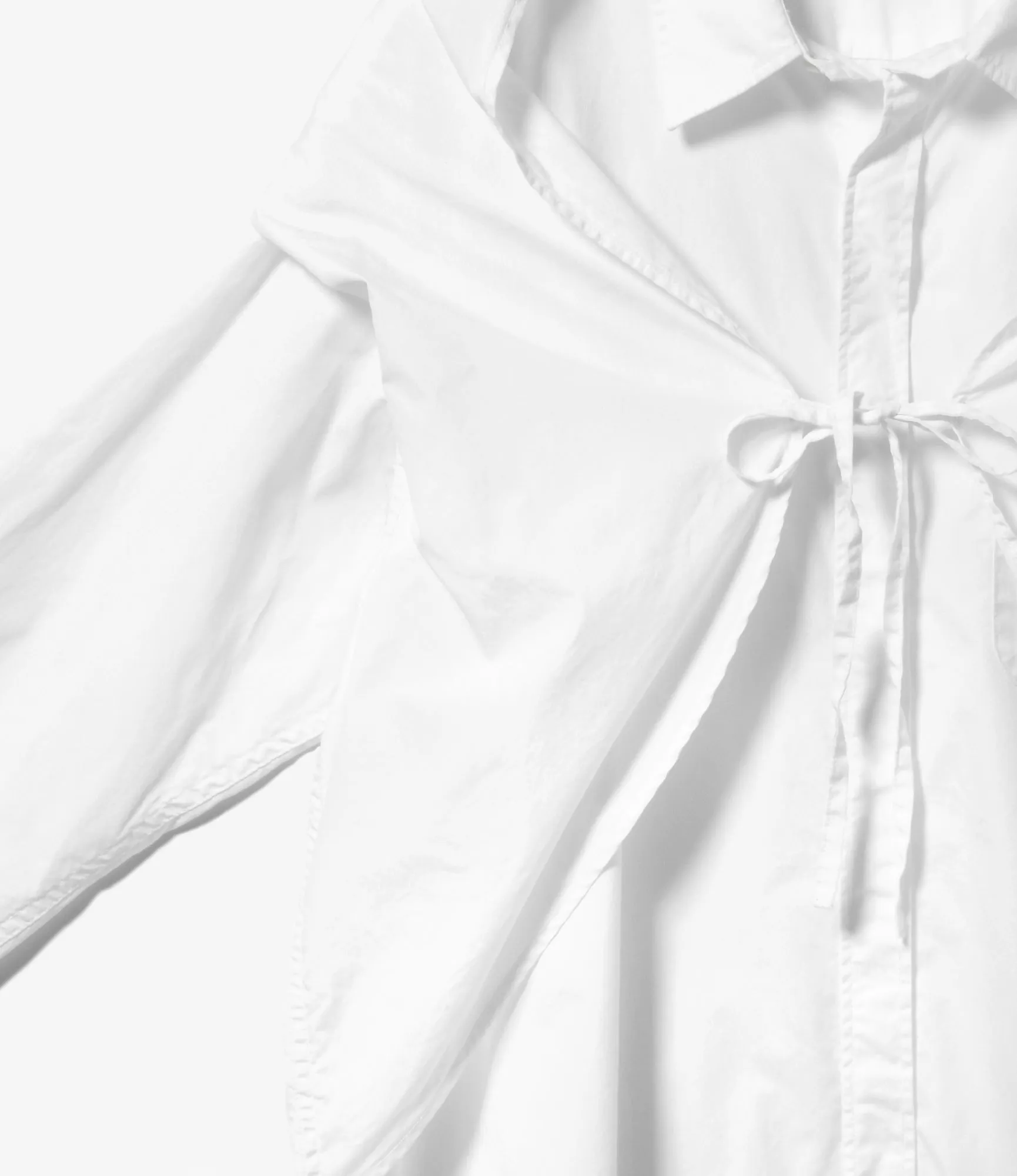 Shawl Shirt – White 100's 2-Ply Broadcloth