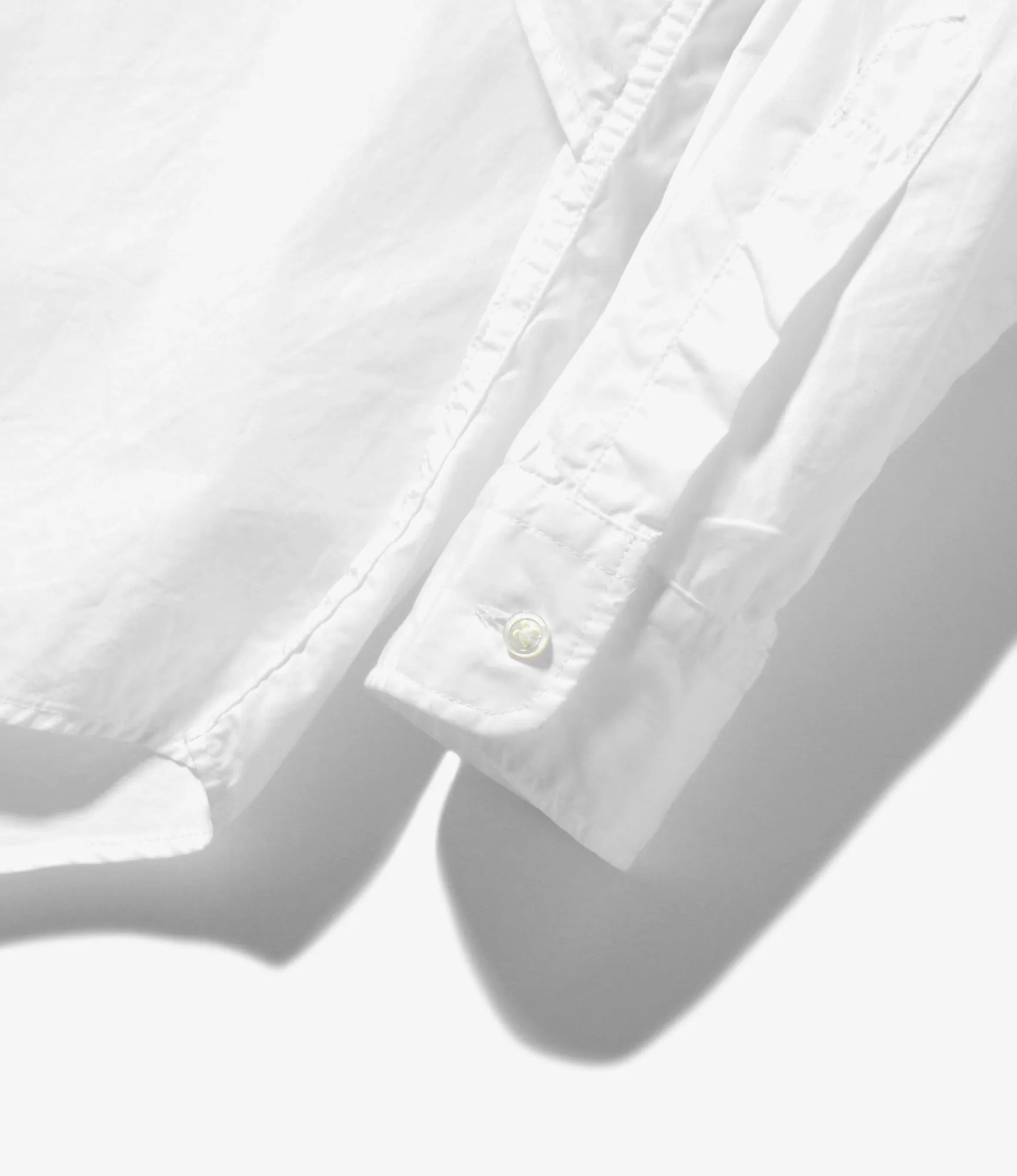 Shawl Shirt – White 100's 2-Ply Broadcloth