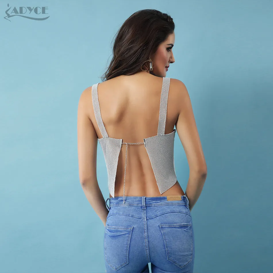 Short Top Vest Backless Hollow Out Tank Women Tops