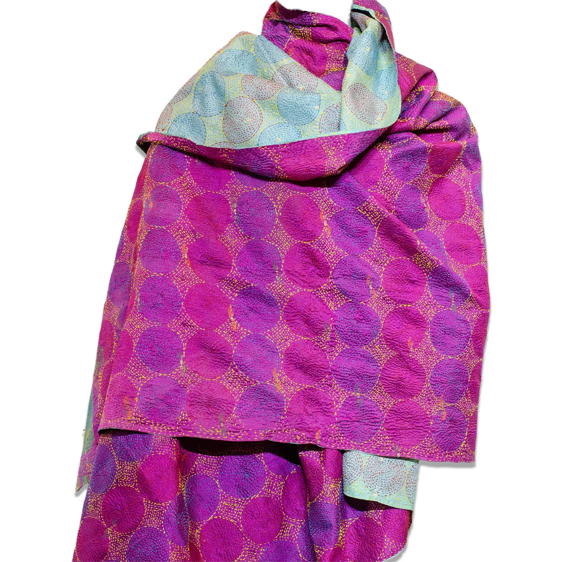 Silk Kantha Shawl | Venus