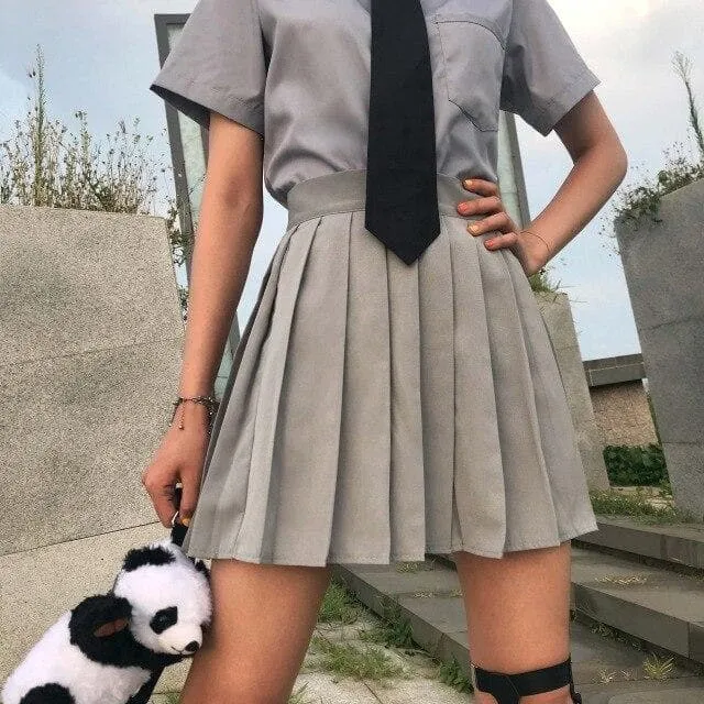 Simple Pleated School Girl Skirt (XS to 5XL!)