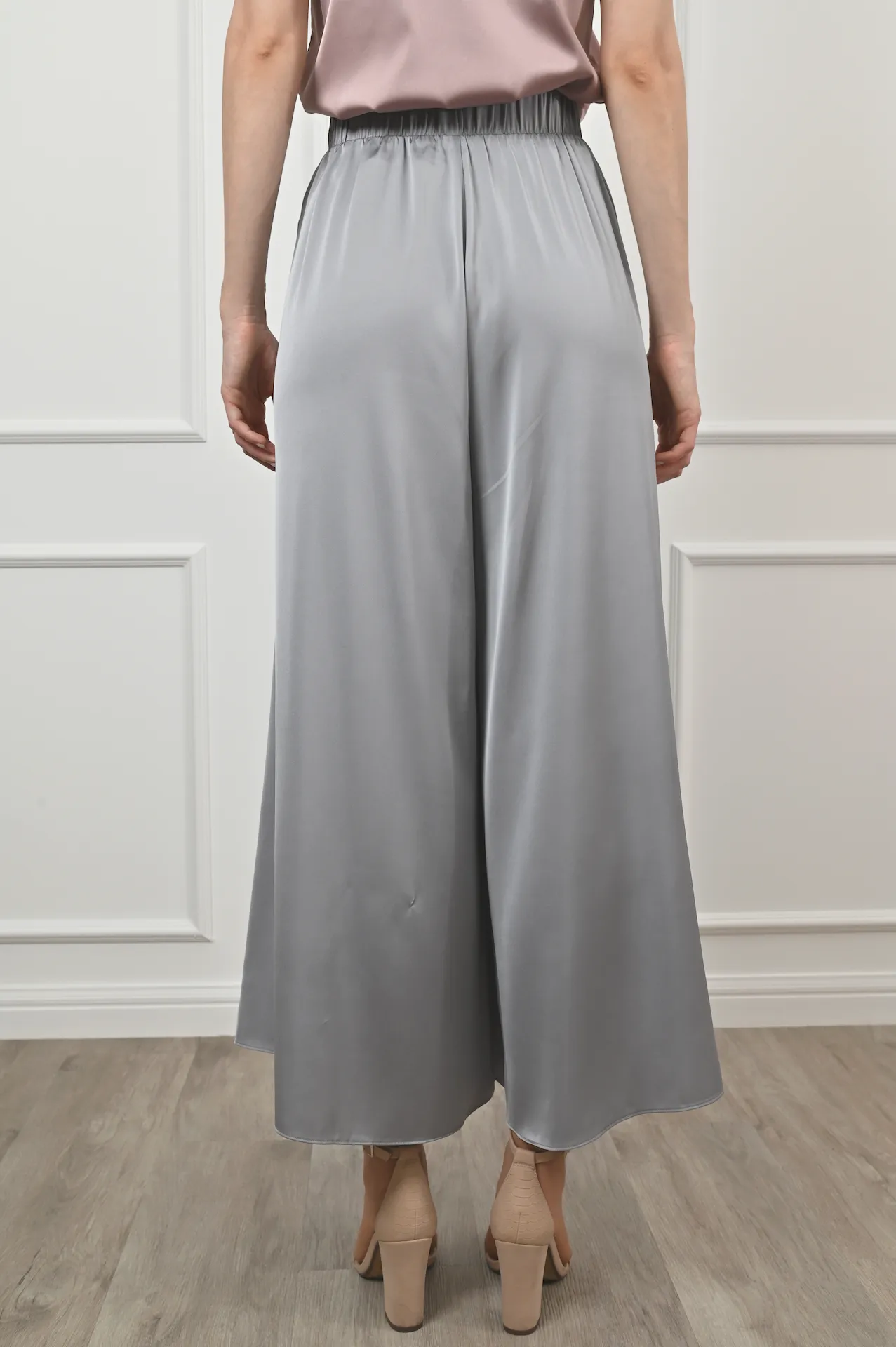 Sophia Matte Satin Fluid Long Pants