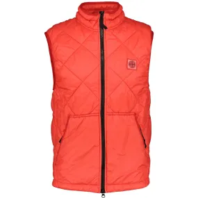 Stone Island Garment Dyed Gilet Red