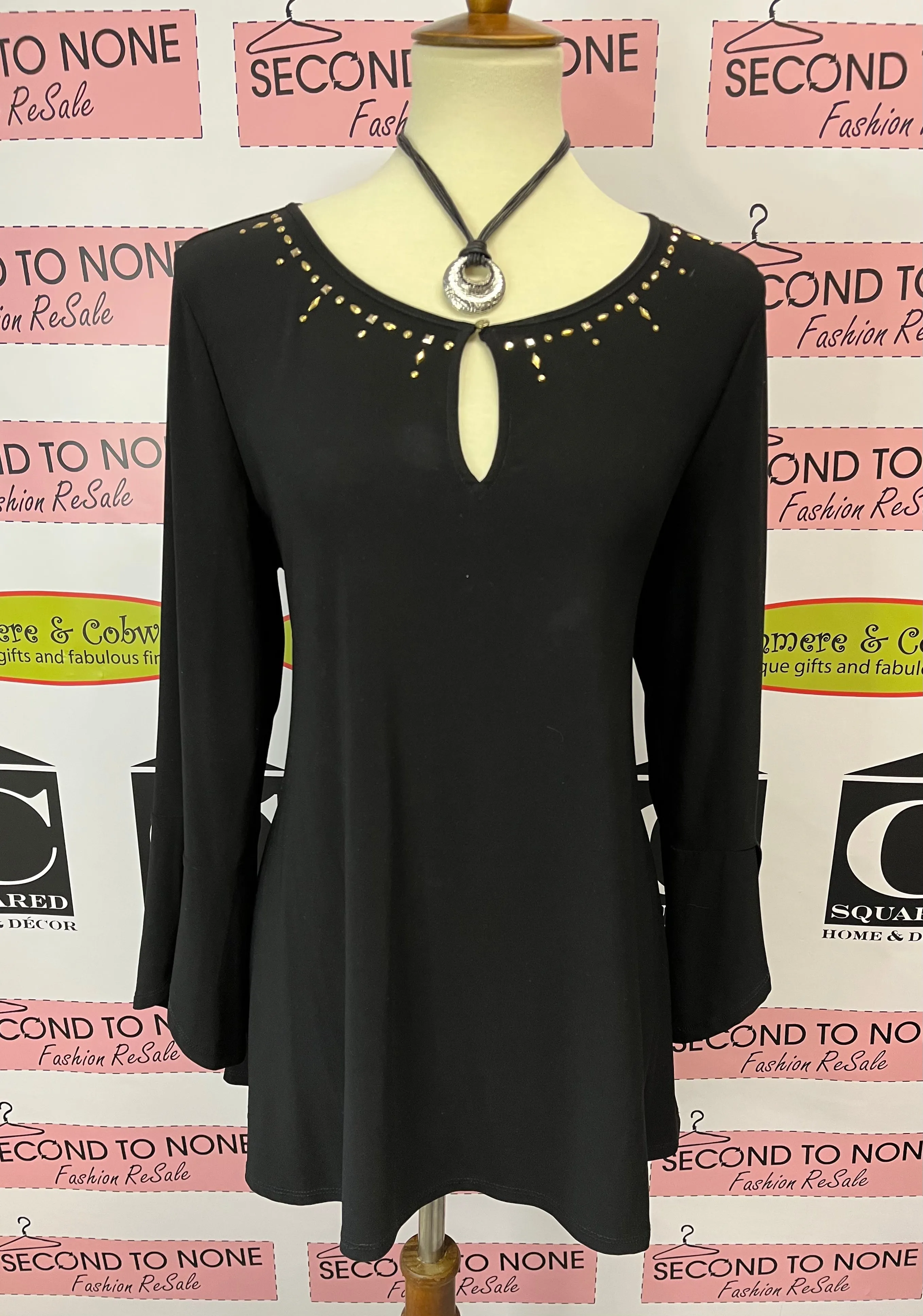 Studded Neck Tunic (Size L)