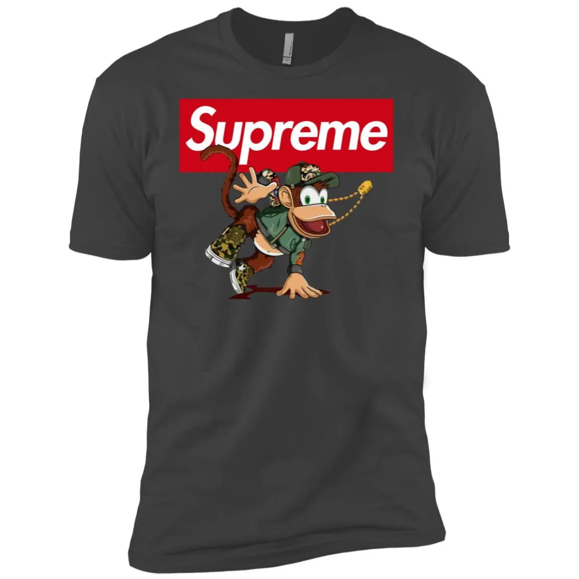 Supreme Monkey T-shirt Men Short Sleeve T-Shirt