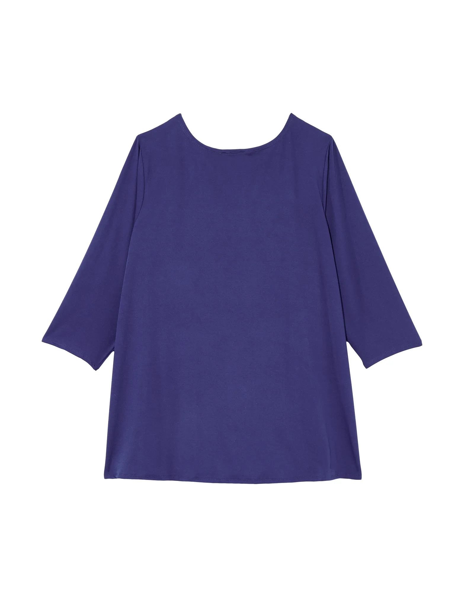 Suri 3/4 Sleeve Crew Neck Top | Azure Blue