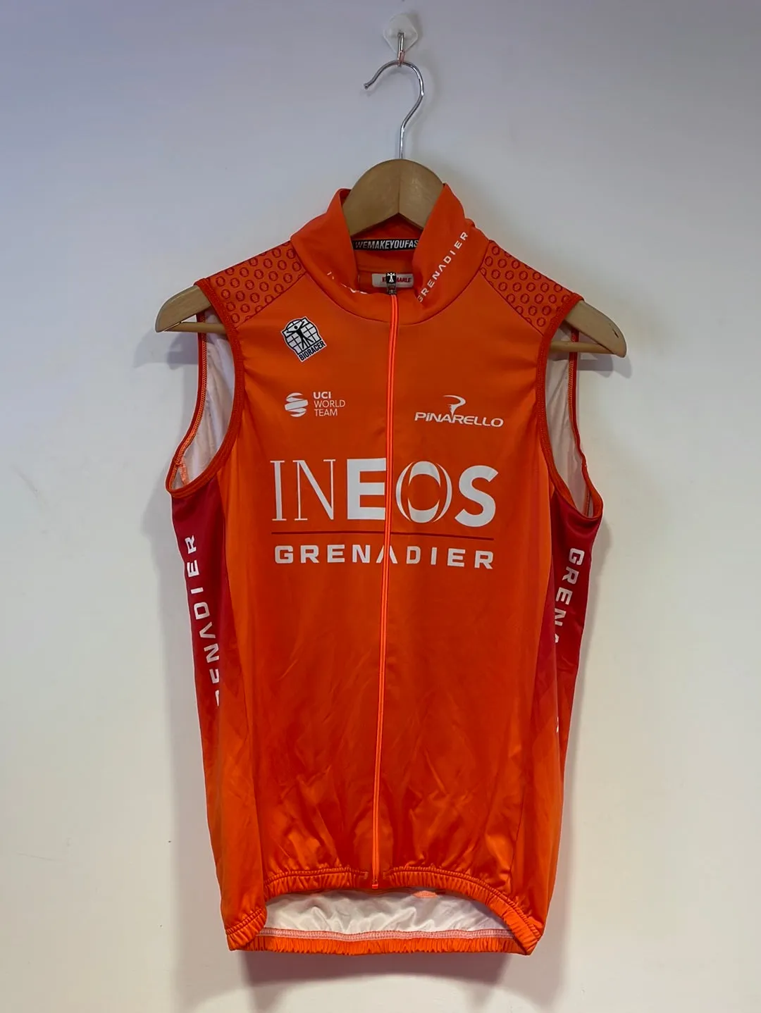 Team Ineos Grenadier | Bioracer Orange Epic Tempest Light Gilet - Tall - Used