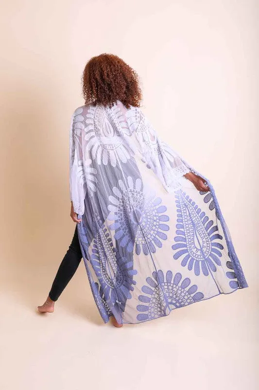 TEEK - Ombre Bohemian Lace Kimono