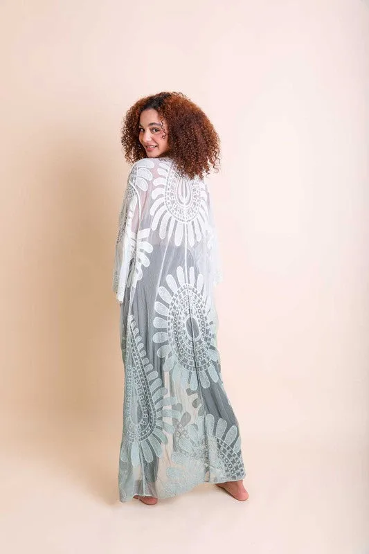 TEEK - Ombre Bohemian Lace Kimono