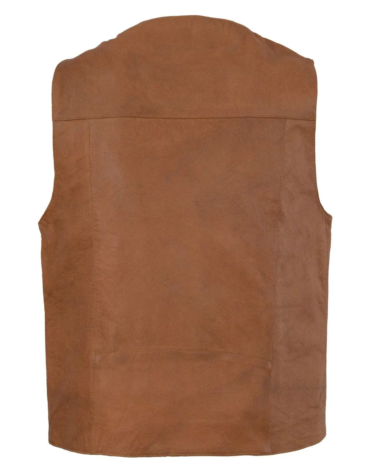 The "Bonanza" Western Style Brown Leather Vest