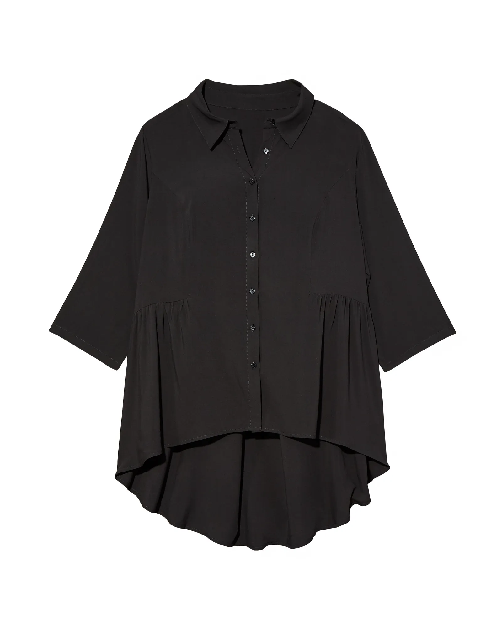 Tina Button Down Blouse | Black