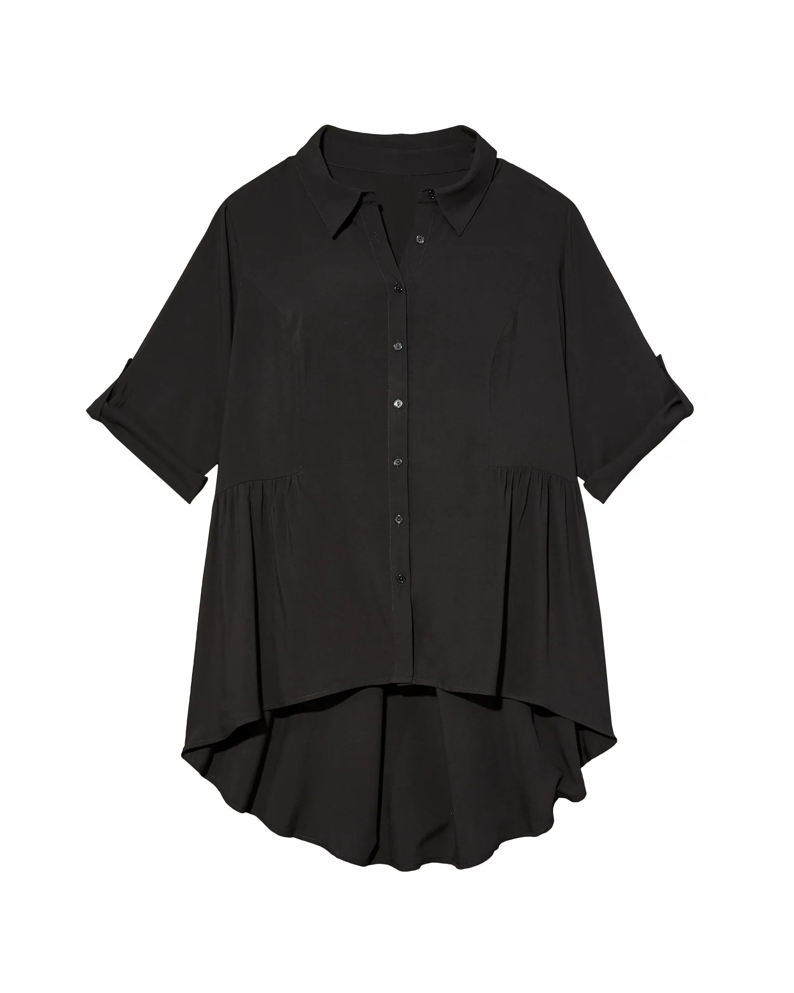 Tina Button Down Blouse | Black